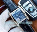 Swiss Cartier Tanks Stainless Steel Blue Dial Watch